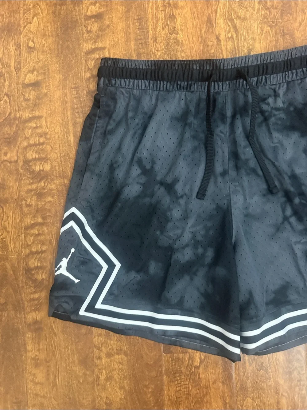 Jordan Black Athletic Shorts with White Trim
